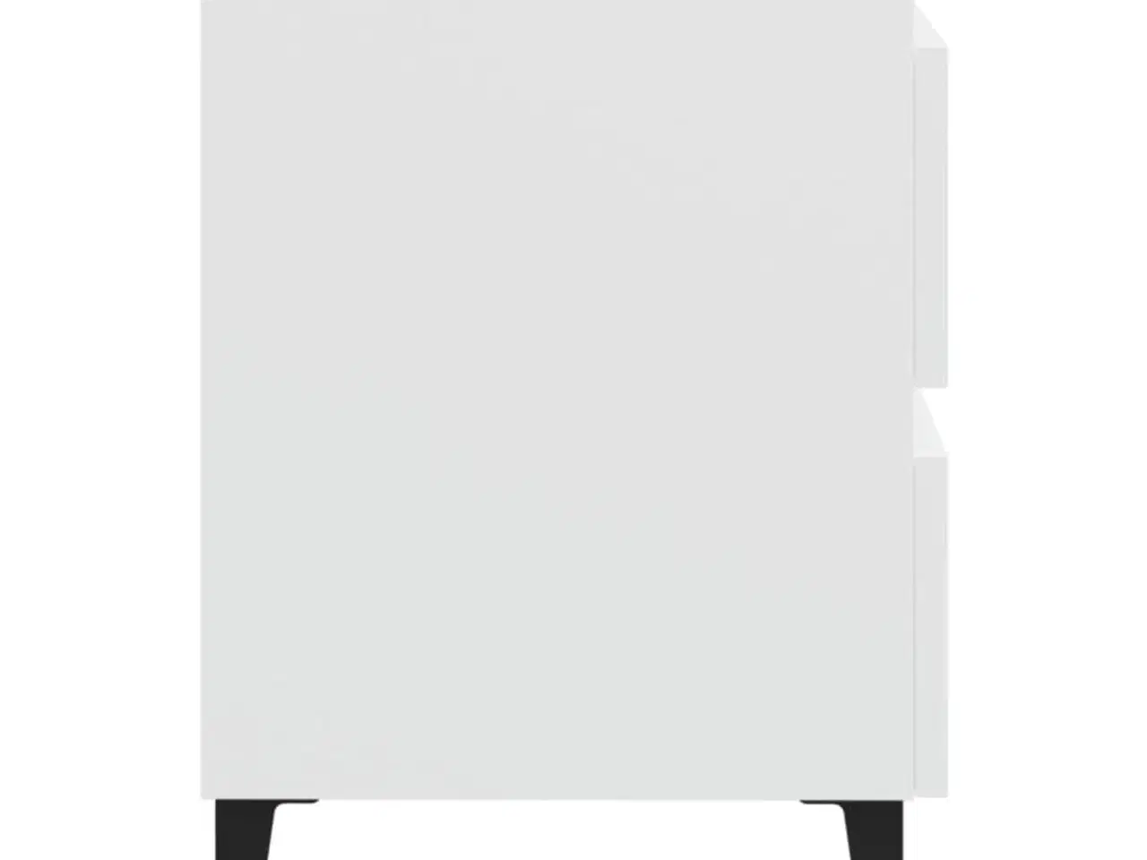 Billede 6 - Sengeborde 2 stk. 40x35x50 cm konstrueret træ hvid