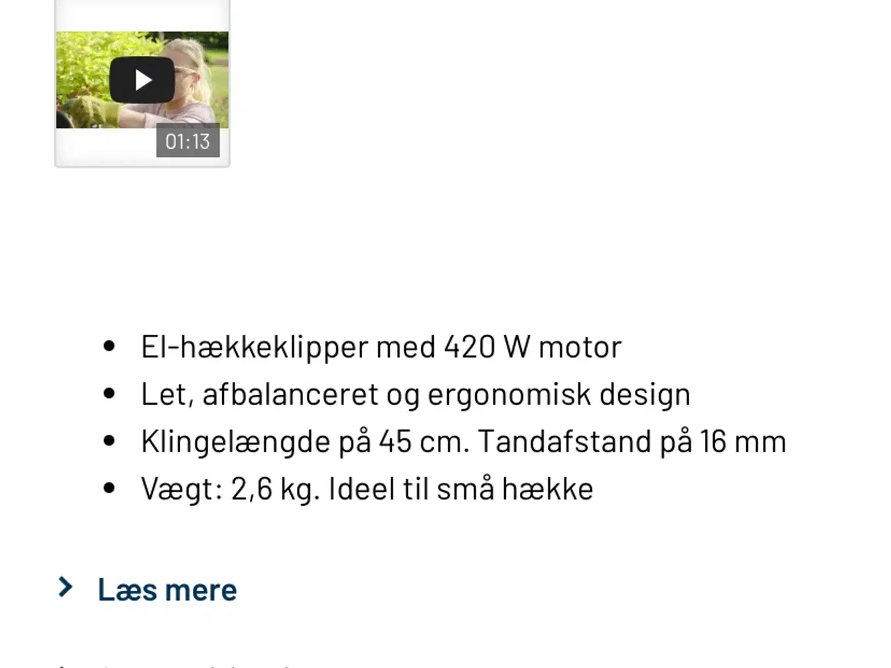 Billede 6 - hækkeklipper Bosch (easy 45)