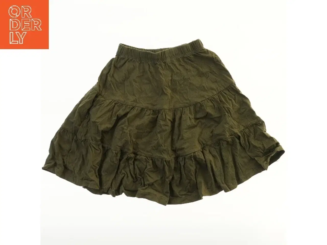 Billede 2 - Grøn nederdel med flæser fra Only (str. 110)