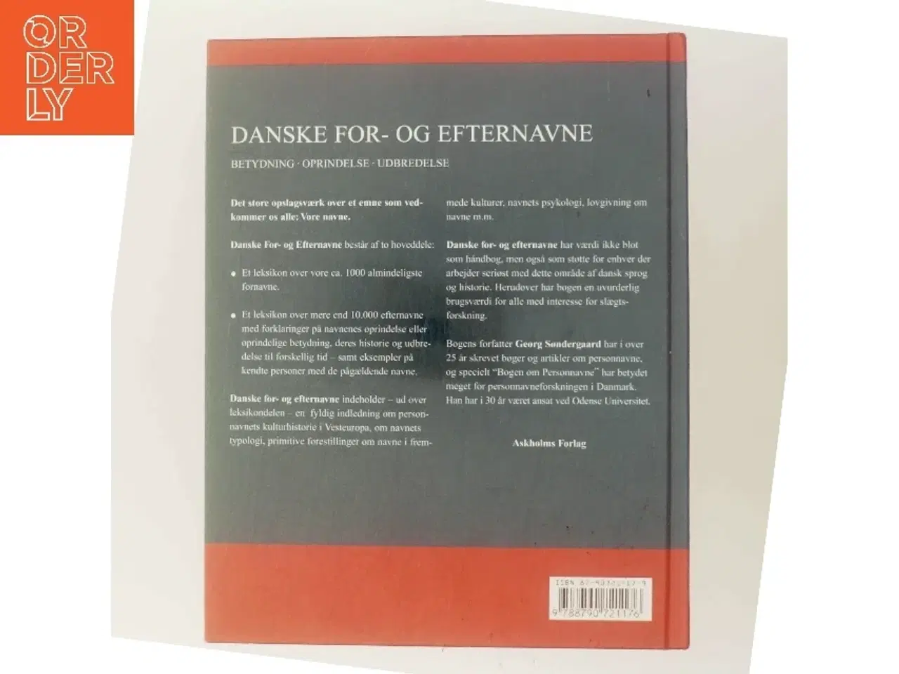 Billede 3 - Danske for- og efternavne : betydning, oprindelse, udbredelse af Georg Søndergaard (Bog)