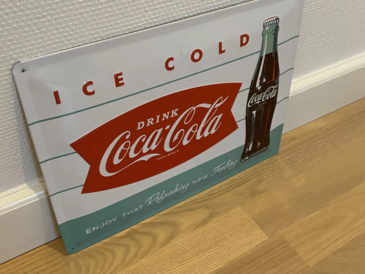 Billede 1 - Coca Cola metalskilt h: 29,5 cm., b: 39,5 cm