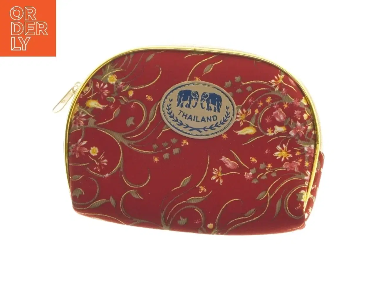 Billede 1 - Rød taske med Thailand motiv (str. 13x17,5 cm)