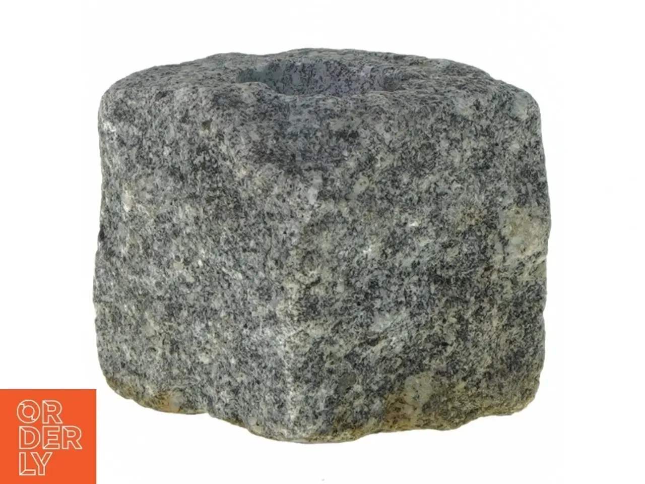Billede 2 - Lysestage, brosten (str. 8 x 8 x 8 cm)