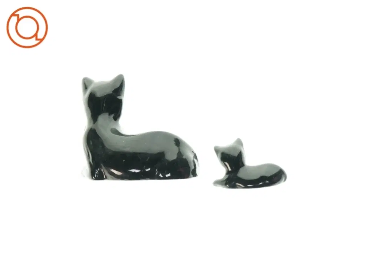 Billede 2 - Dekorative kattefigurer 2 stk. (str. L:12 og 19cm)