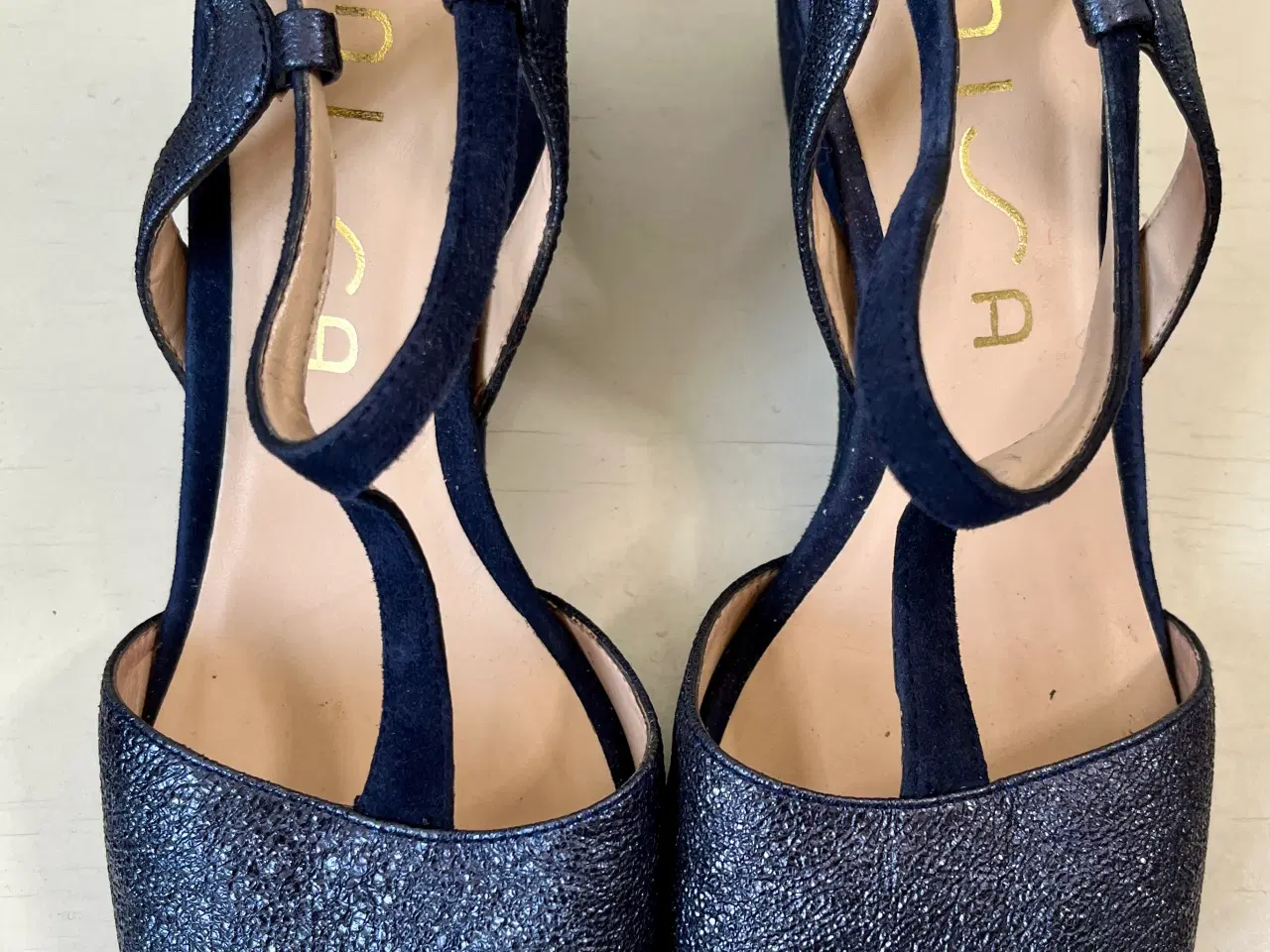 Billede 2 - Unisa, blå sandaler, str 40