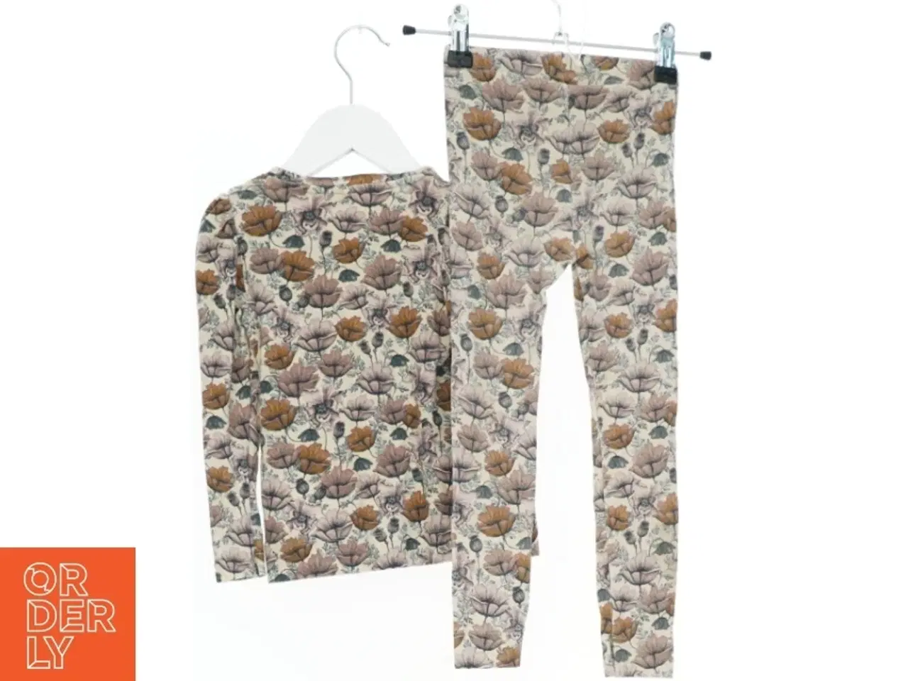 Billede 2 - Bluse og leggings sæt med bladmønster fra Name It (str. 104)