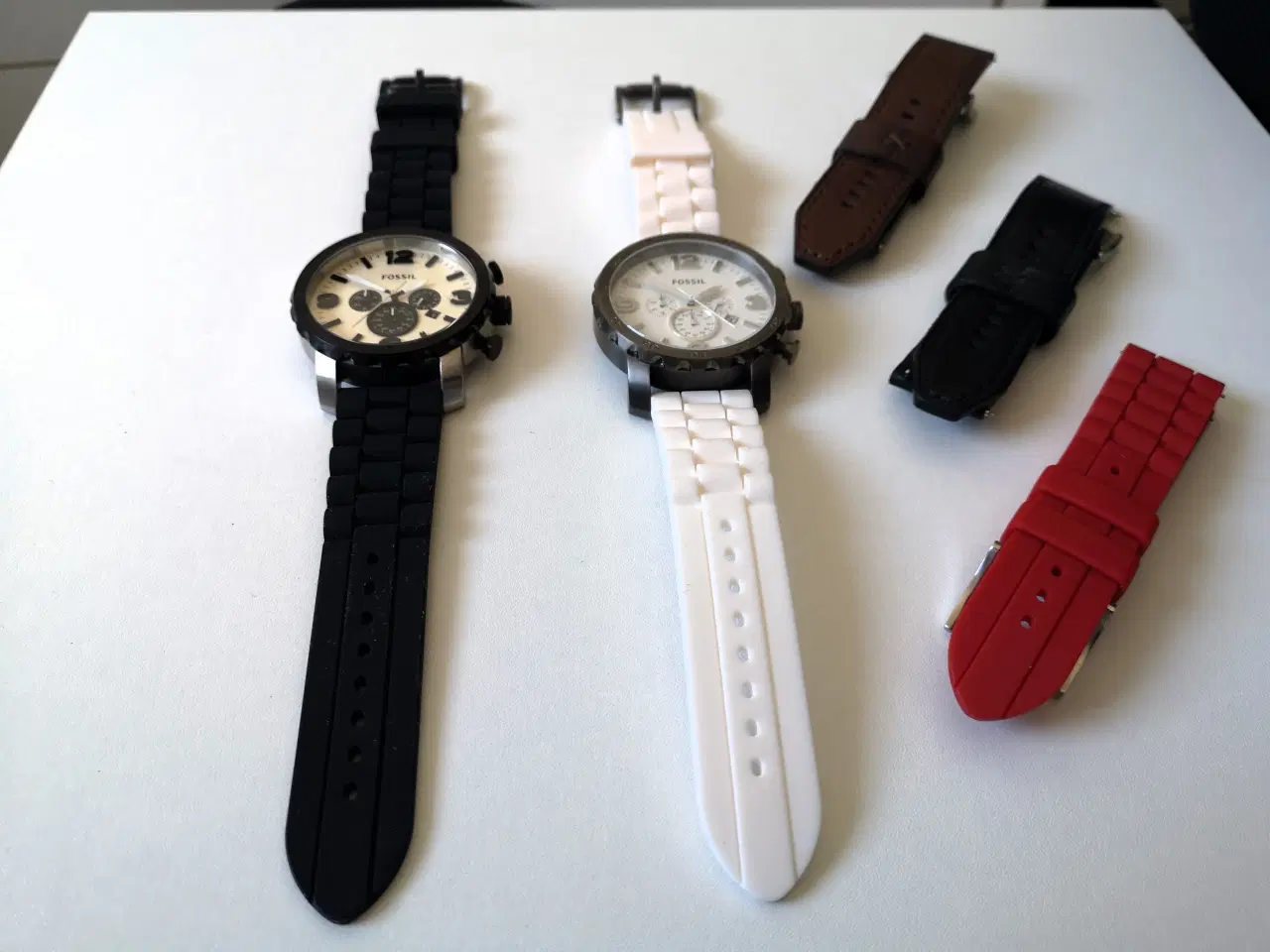 Billede 8 - 6 x Fossil herreur + 3 x Fossil armbånd