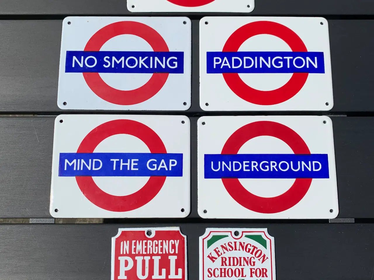 Billede 1 - Fine emaljeskilte fra London
