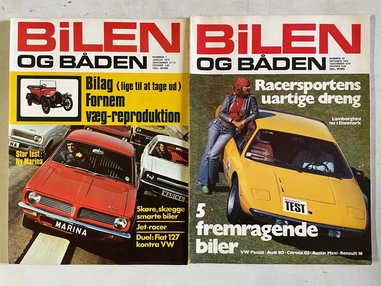 Billede 1 - BILEN og BÅDEN blade 1972 og 1973.
