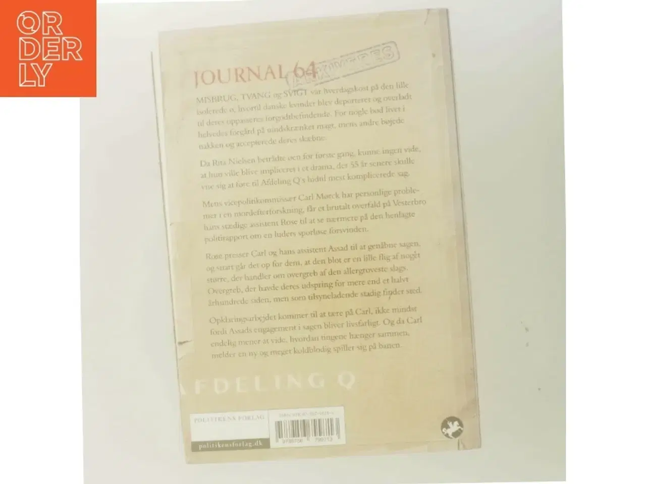 Billede 3 - Journal 64 af Jussi Adler-Olsen (Bog)