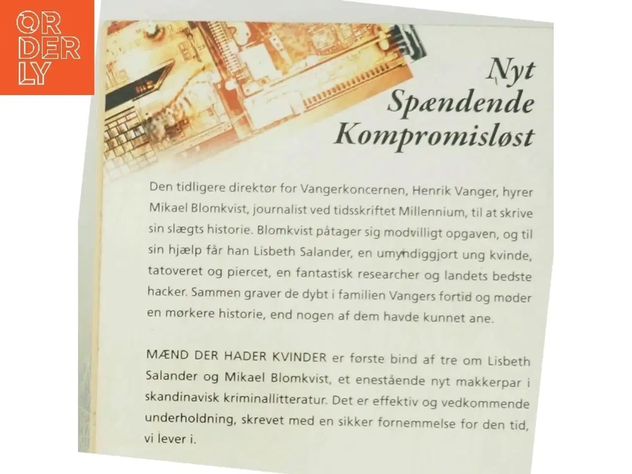 Billede 3 - Mænd der hader kvinder af Stieg Larsson (Bog)
