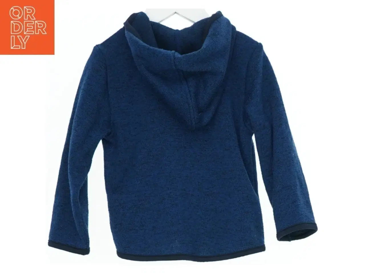 Billede 2 - Blå fleecejakke med hætte fra H&M (str. 92)