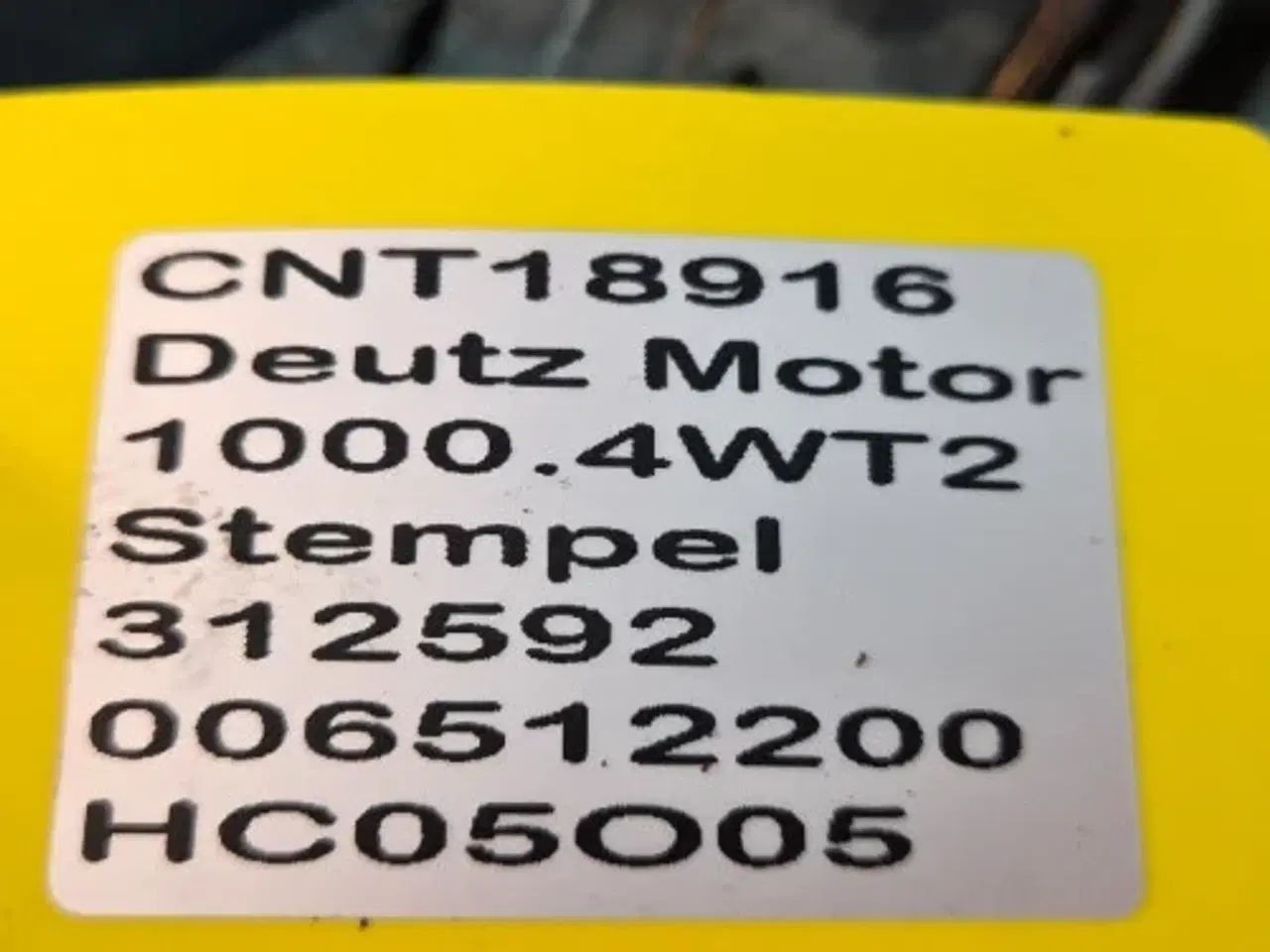 Billede 14 - Deutz 1000.4WT2 Stempel 006512200