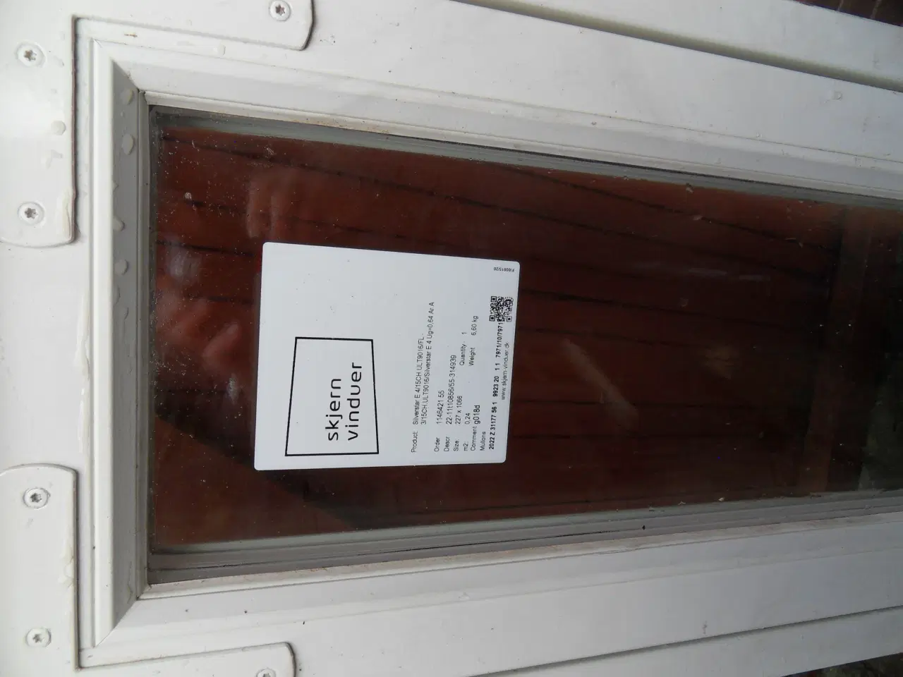 Billede 2 - TERMOVINDUE - STORT 38X186 cm. 3-lags glas