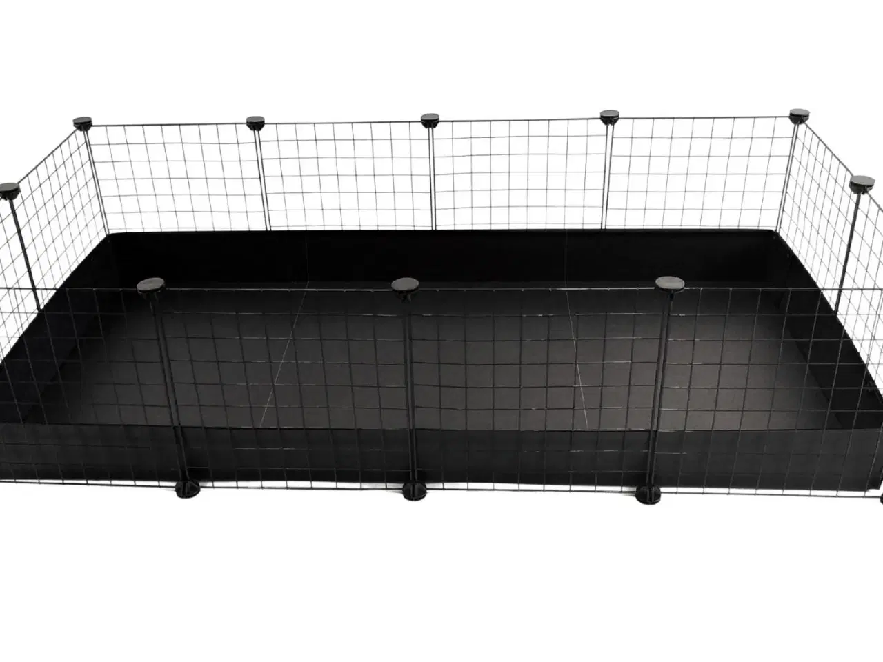 Billede 1 - Marsvinebur C&C modulbur 4x2 – 145 × 75 cm, sort