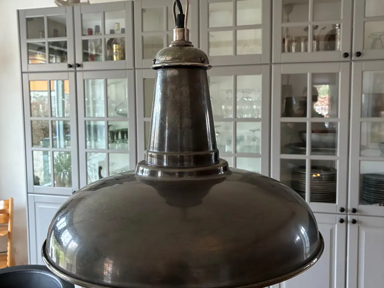 Billede 3 - Spisebordslamper, Antik sølv 