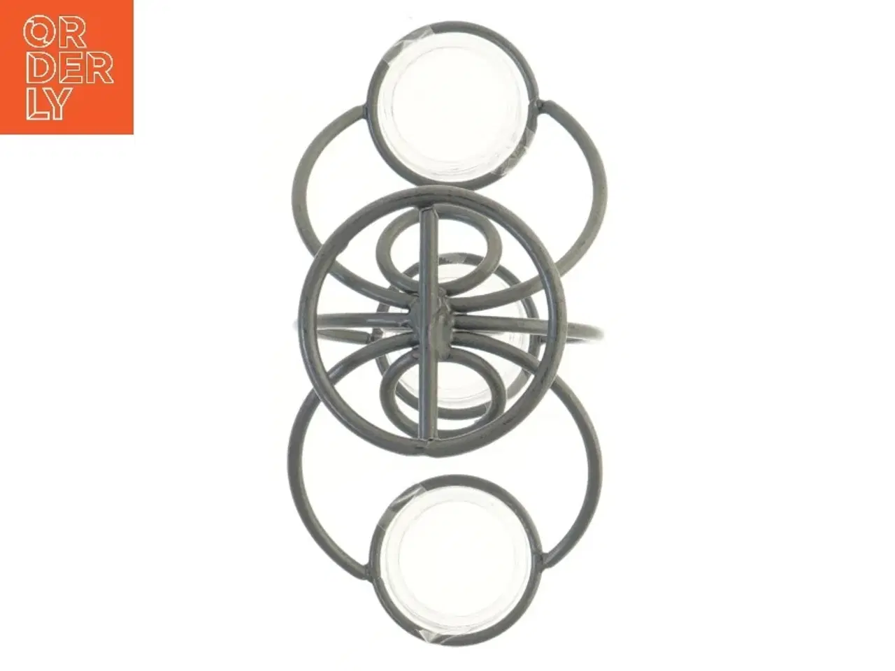 Billede 3 - Moderne lysestage med tre holdere (str. 20 cm)til fyrfadslys