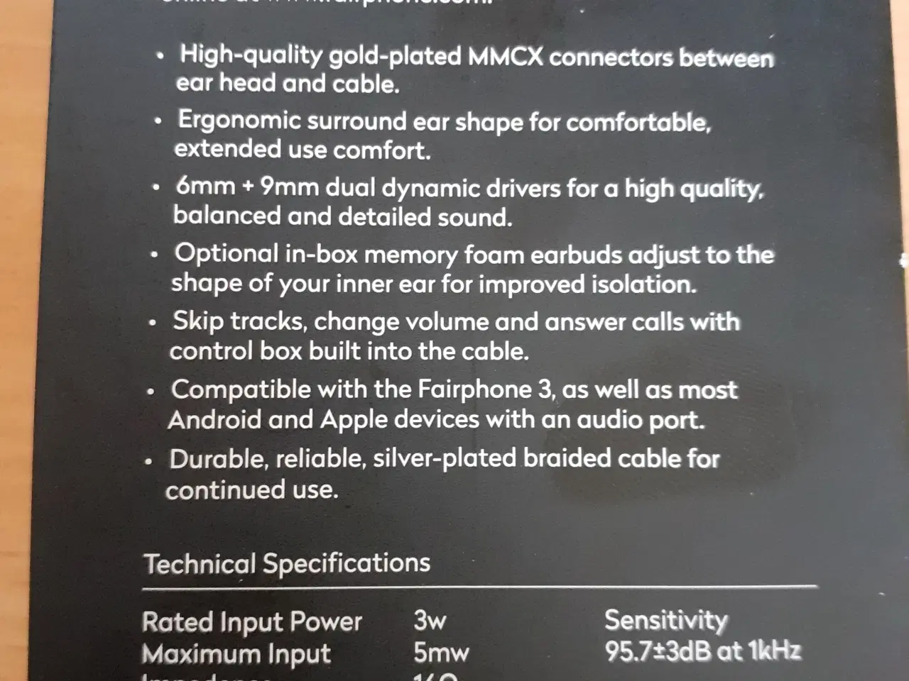 Billede 3 - Fairphone earphones