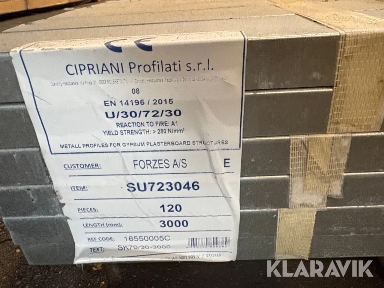 Billede 9 - Teleskopskinner Knauf MR stolpe med asymmetriske flanger 120 styk