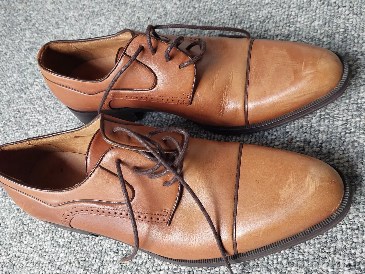 Billede 7 - elegant herre sko i lysebrun læder