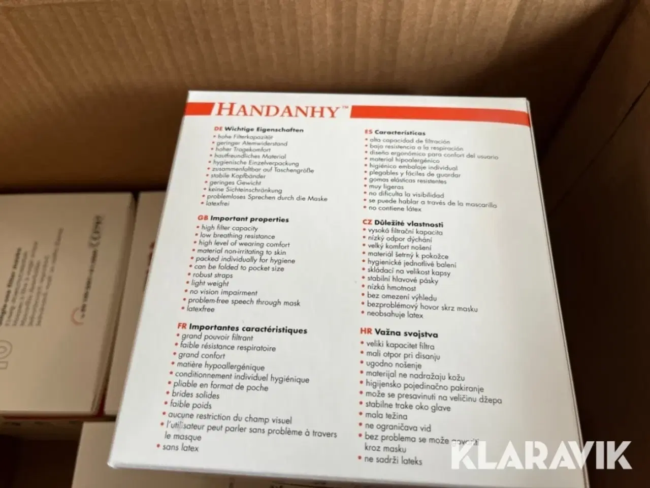 Billede 10 - Støv masker Handanhy FFP3 NR D 3 kasser af 12 æsker