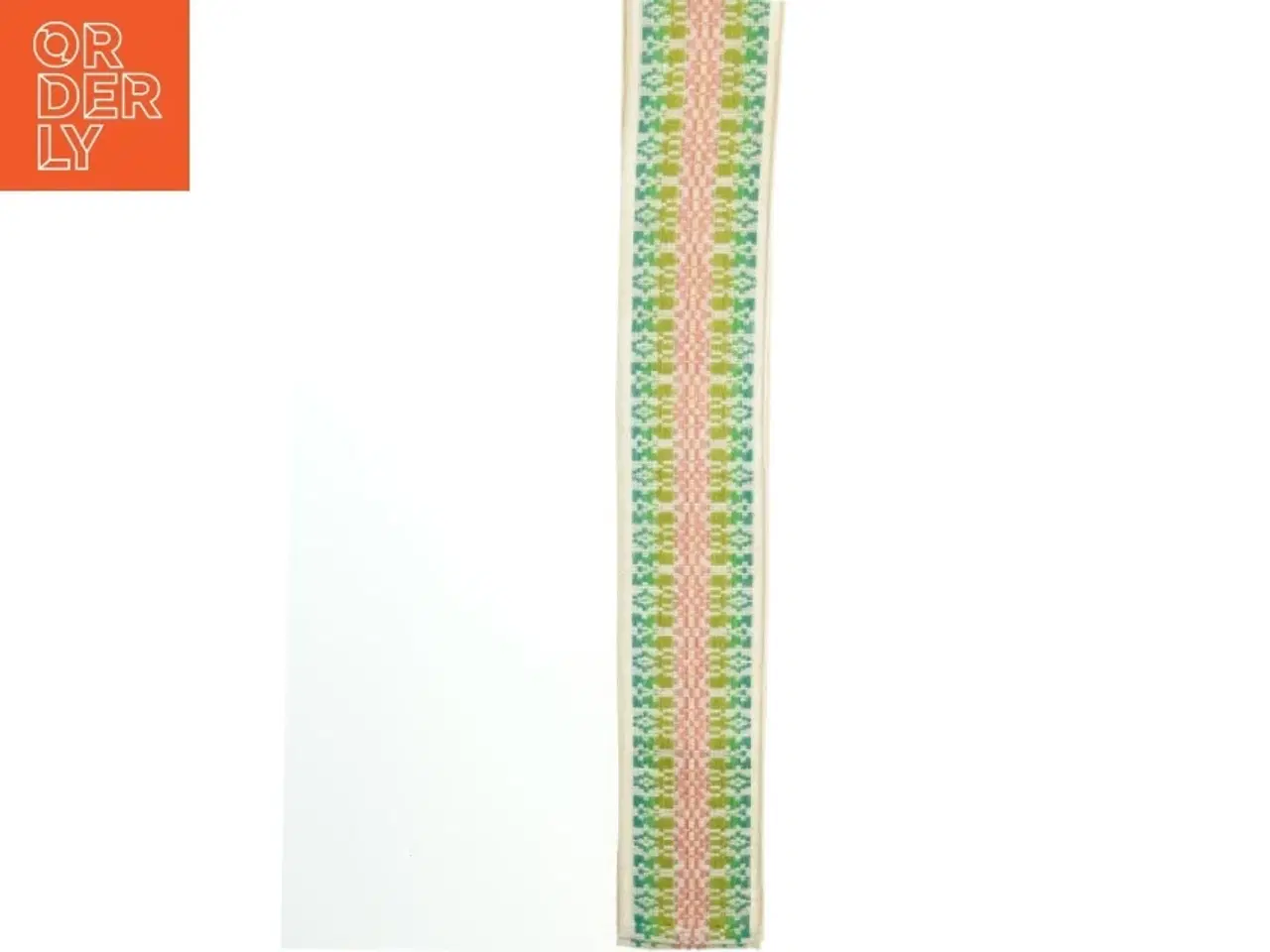 Billede 1 - Broderet bånd bordløber?  (str. 10x144 cm)