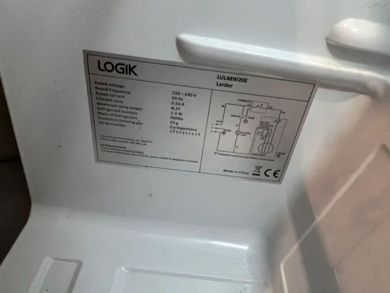 Billede 2 - Køleskab LOGIK LUL48W20E