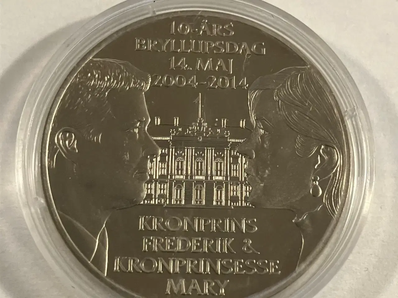 Billede 1 - 10-års Bryllupsdag Kronprins Frederik og Mary Medalje