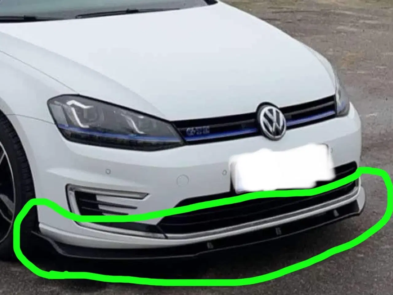 Billede 2 - Front spoiler til VW Golf 7 helt ny