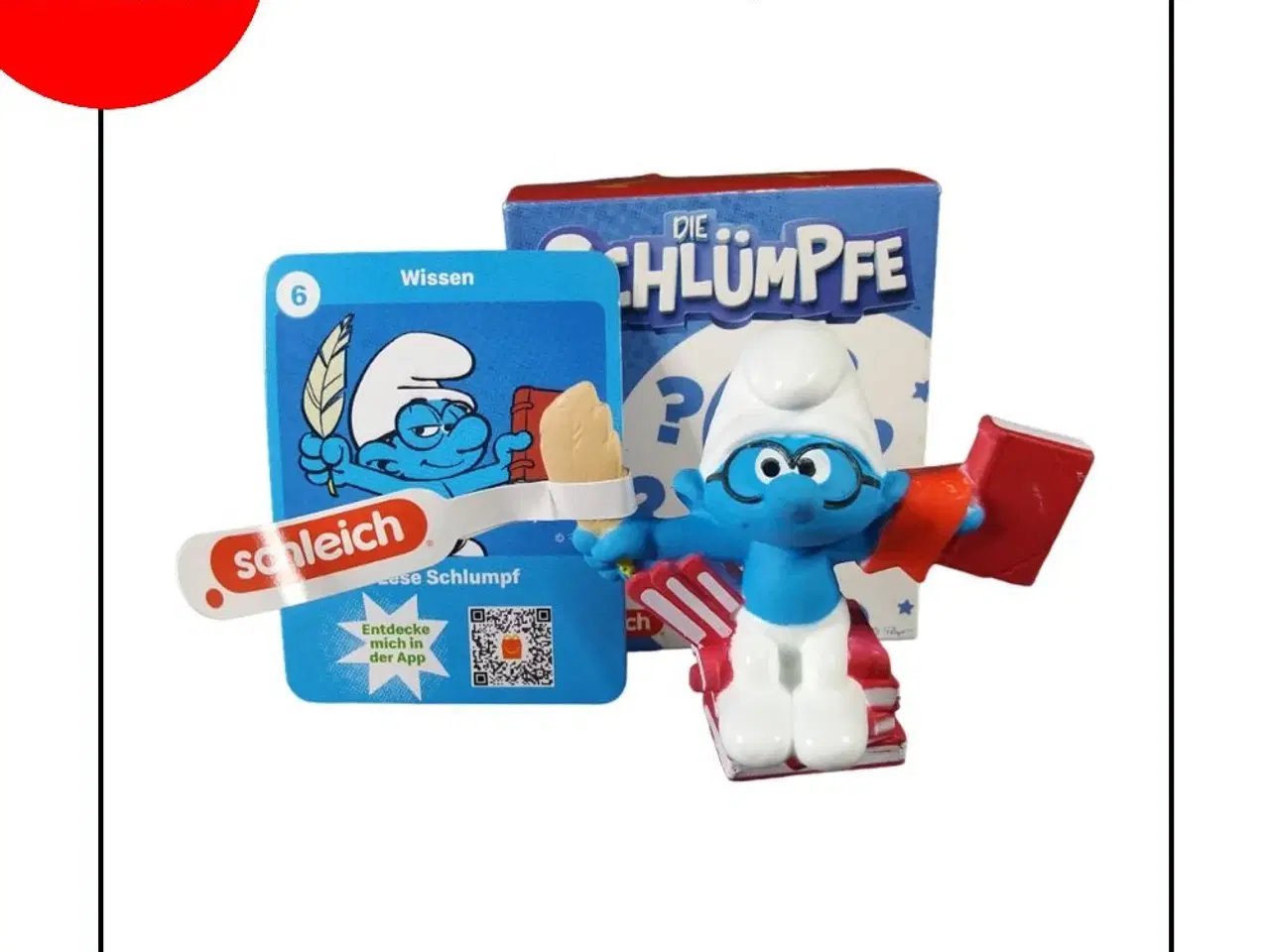 Billede 1 - Schleich 24933-06 Brainy Smurf on Pile of Books (M