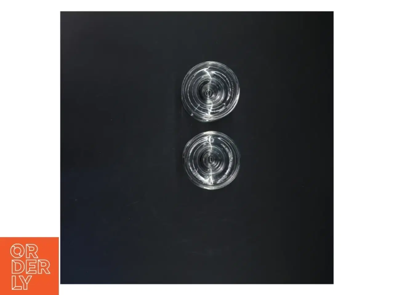 Billede 3 - Glas lysestager, 2 styk (str. 8 cm. 2 styk)