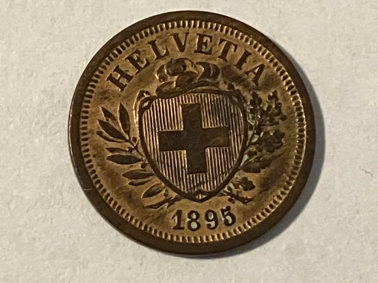 Billede 1 - 1 Rappen Switzerland 1895 - Renset