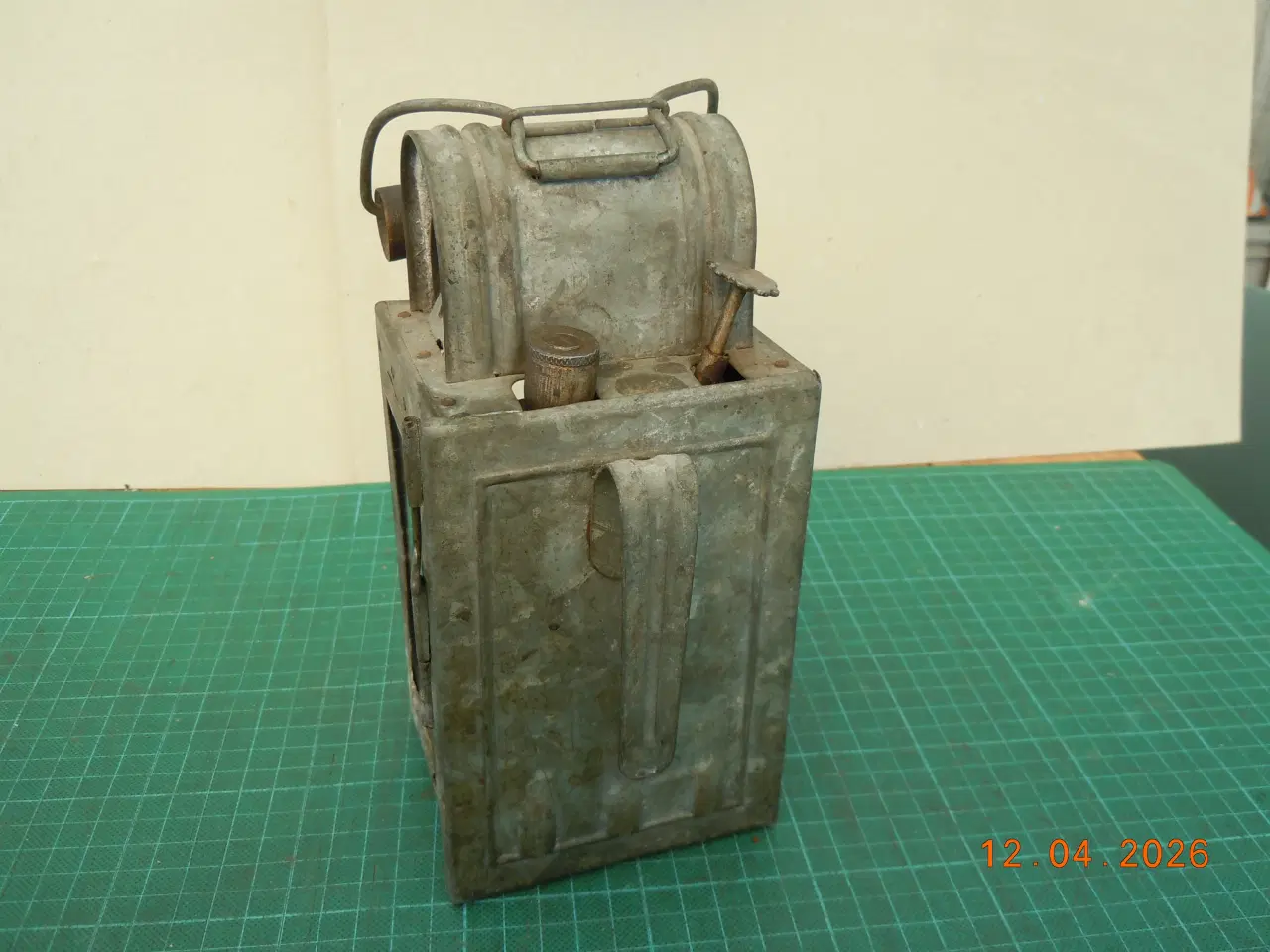 Billede 2 - Togførerlygte til karbid, meget fin stand.