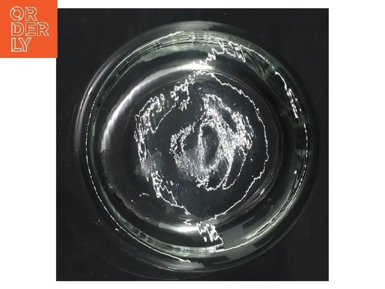 Billede 4 - Gennemsigtigt glas med indgraveret dekoration