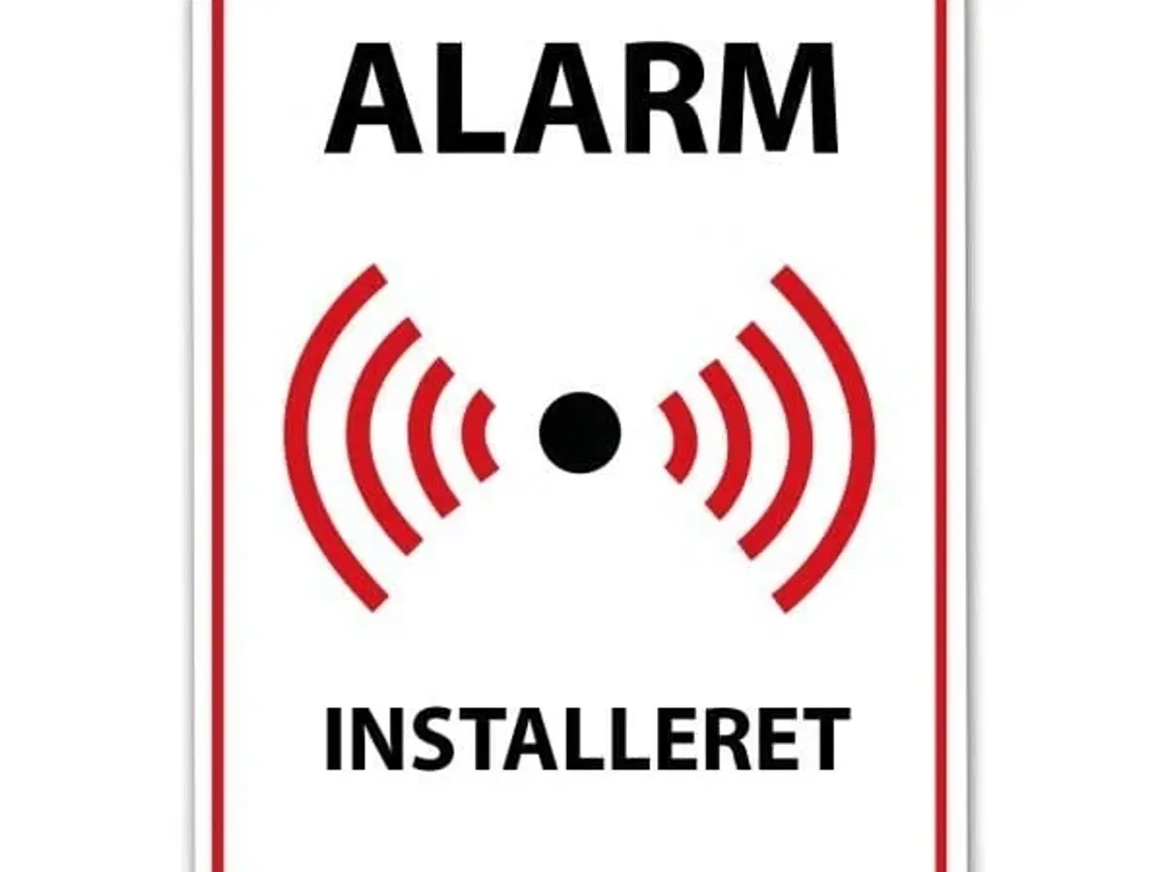 Billede 2 - Alarm klistermærke