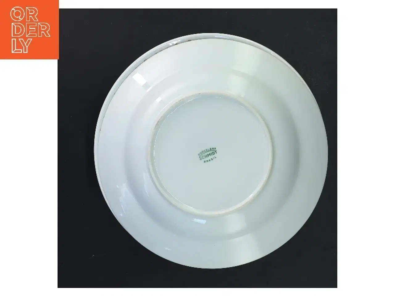 Billede 2 - Sæt af 6 dybe tallerkener med blomsterdekoration fra Schmidt (str. 6 stk Ø 21 cm)