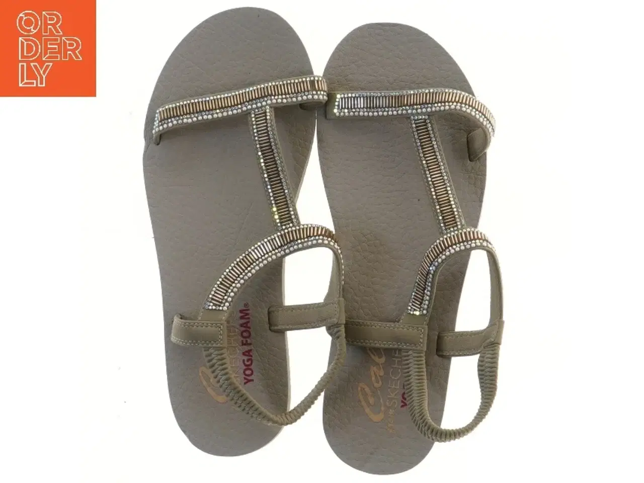 Billede 2 - Sandaler med perler fra Skechers (str. 41 længde 28,5 cm)