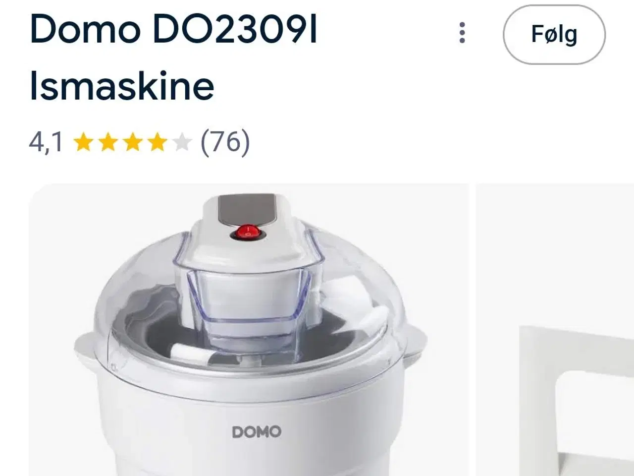 Billede 2 - Ismaskine - Domo