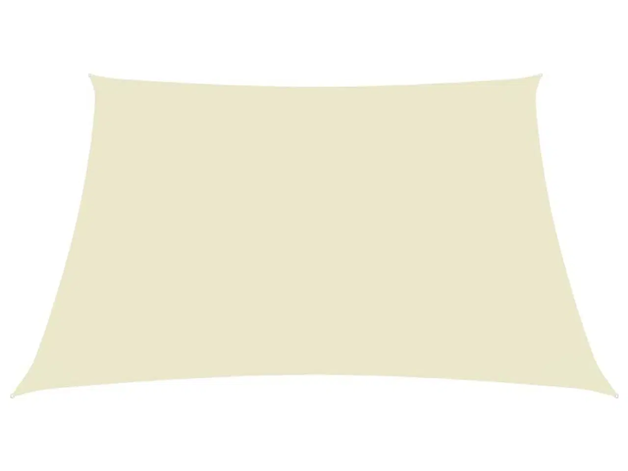 Billede 3 - Solsejl 3x3 m firkantet oxfordstof cremefarvet