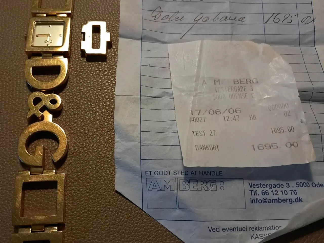 Billede 1 - Dulce Cabana ur. Med kvittering. Ingen batteri.