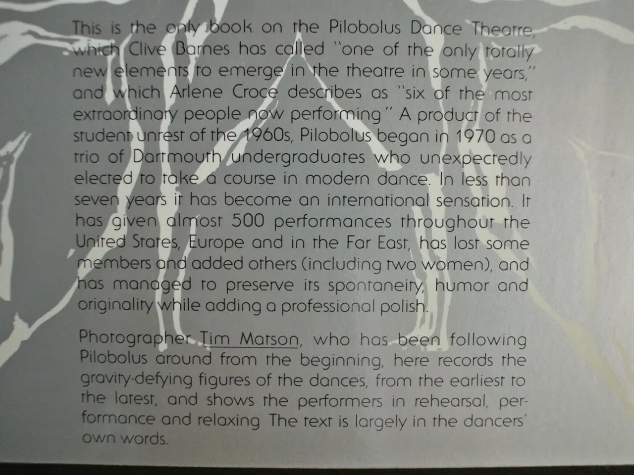 Billede 3 - pilobolus, photographs by tim matson, emne: kunst 