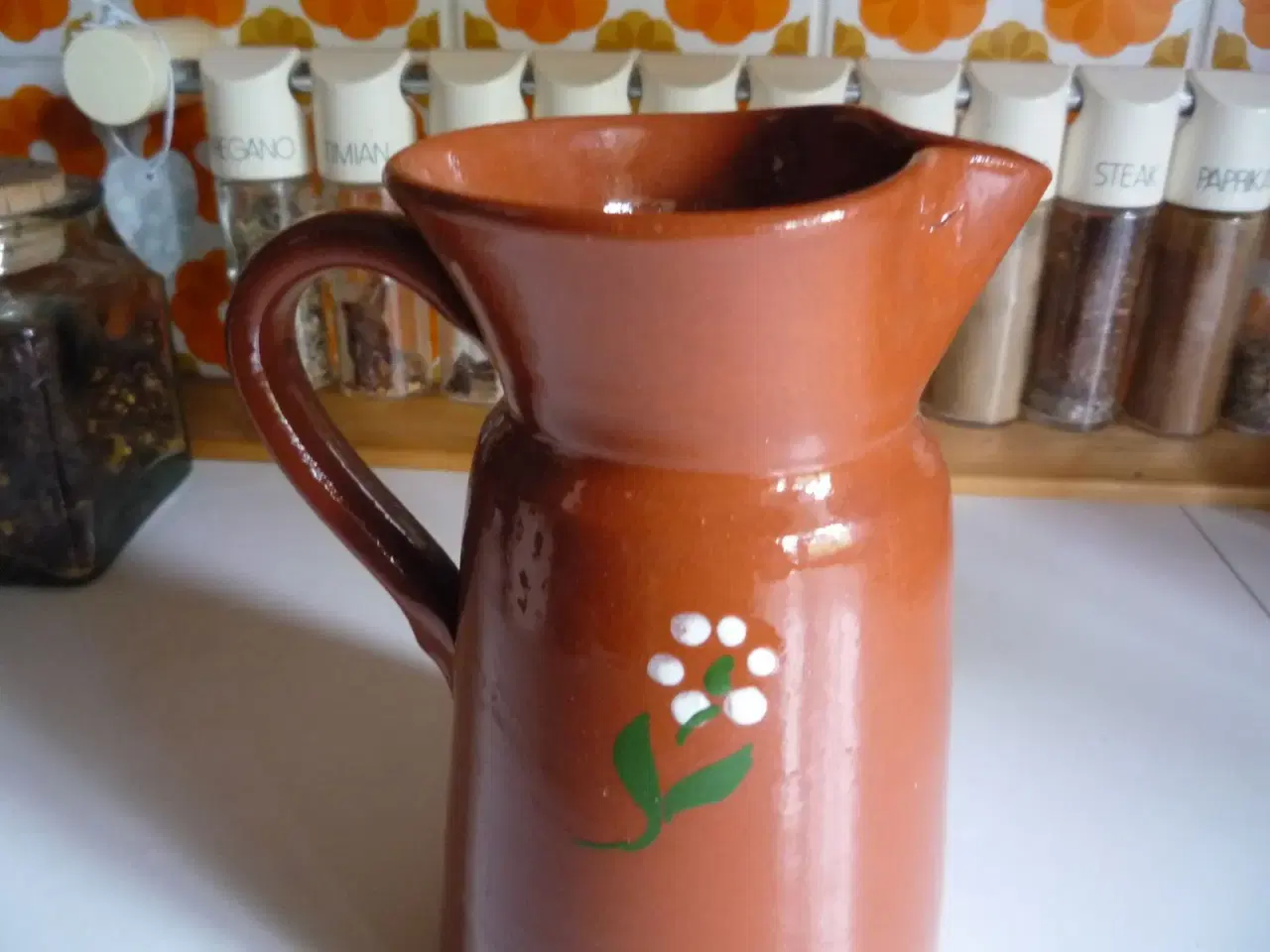 Billede 3 - Flot kande / vase i keramik eller lertøj