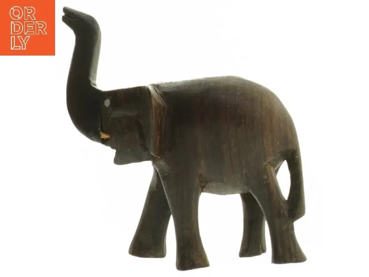 Billede 1 - Træfigur af elefant (str. 12 cm)