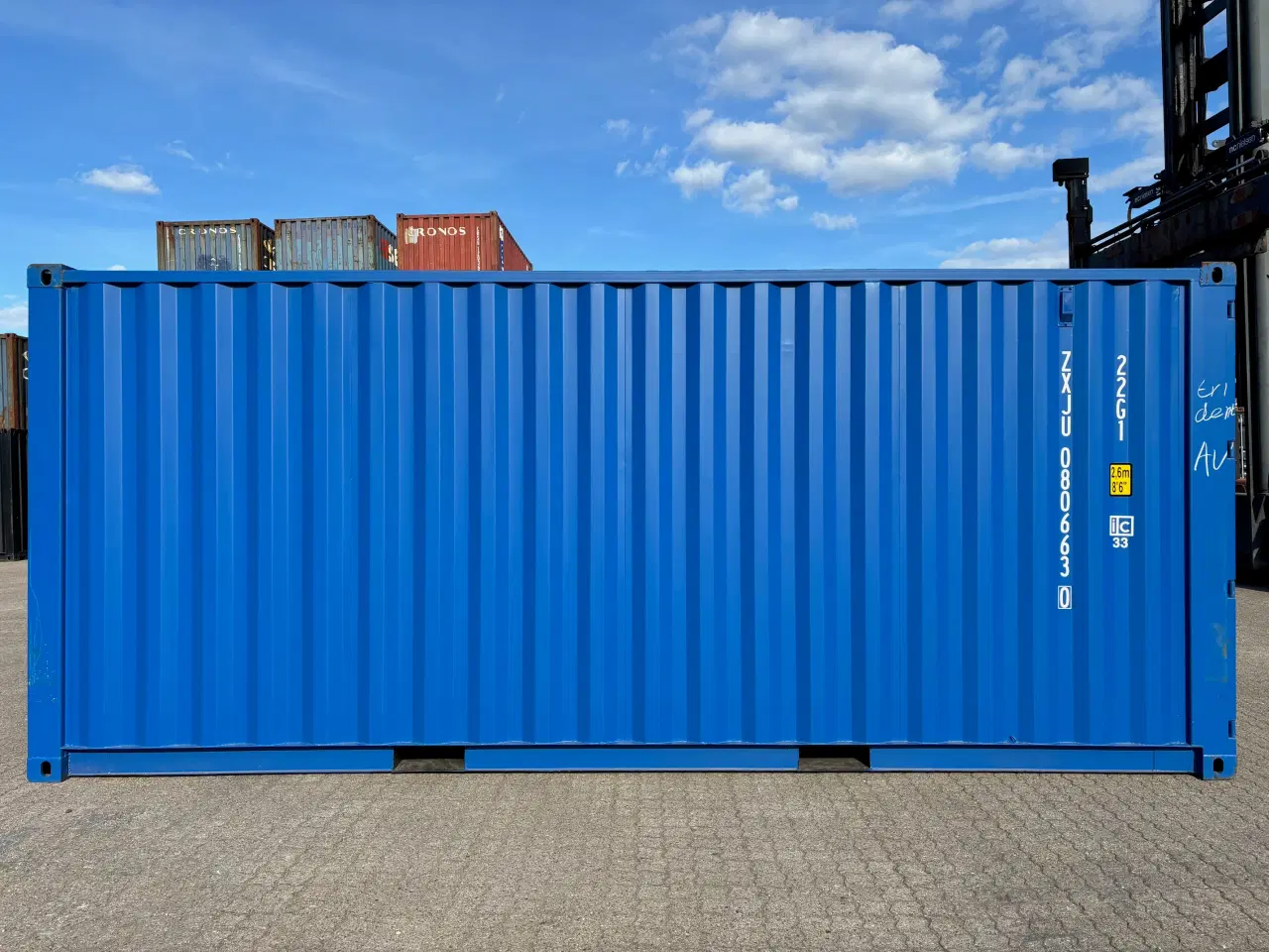 Billede 5 - TILBUD TILBUD 20 fods Container Ral: 5010