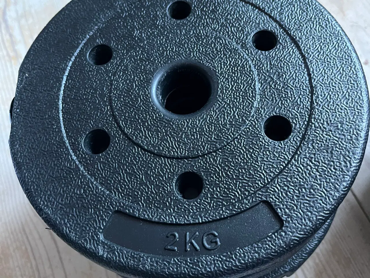 Billede 3 - Fuldt træningsset med vægte, push up bars, etc