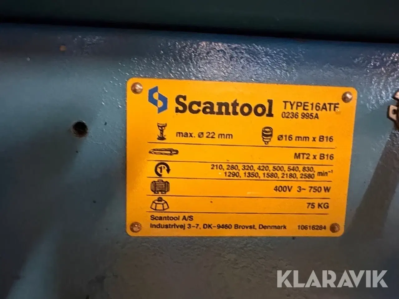 Billede 7 - Søjlebordmaksine Scantool 16ATF