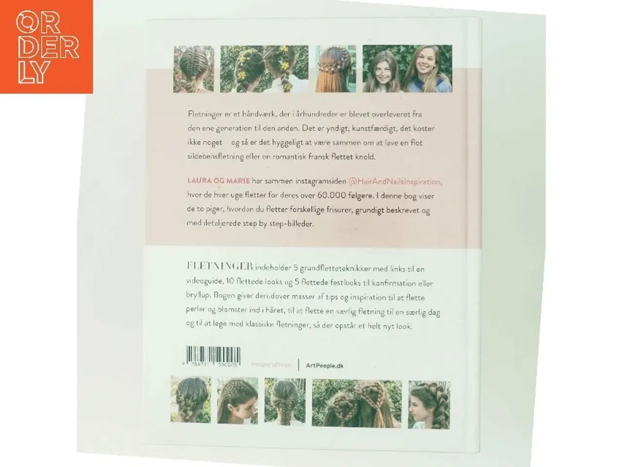 Billede 3 - Fletninger : step by step-guide til de flotteste flettede frisurer af Laura Kristine Arnesen (Bog)