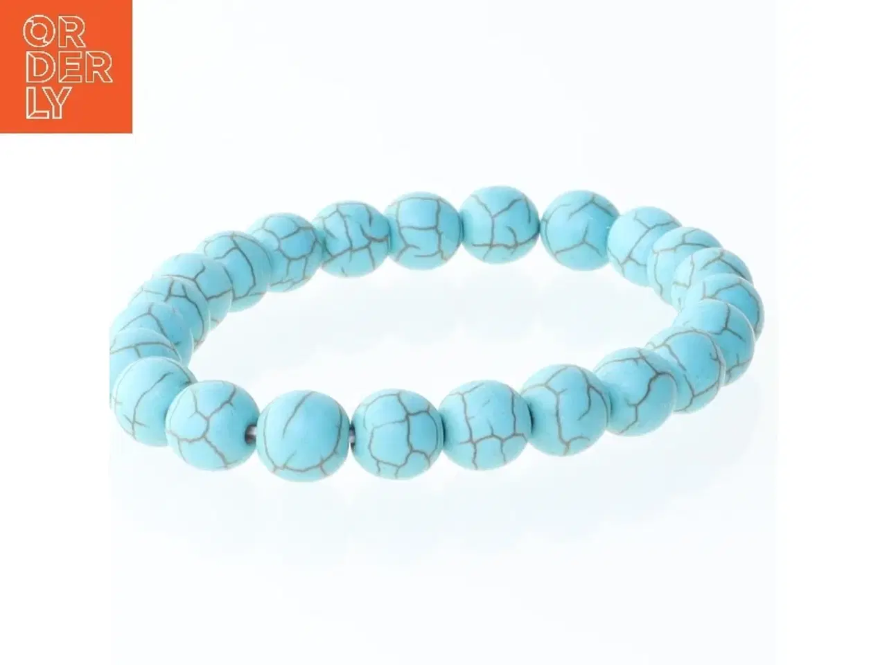 Billede 2 - Armbånd med blå perler (str. Ø 7 cm)