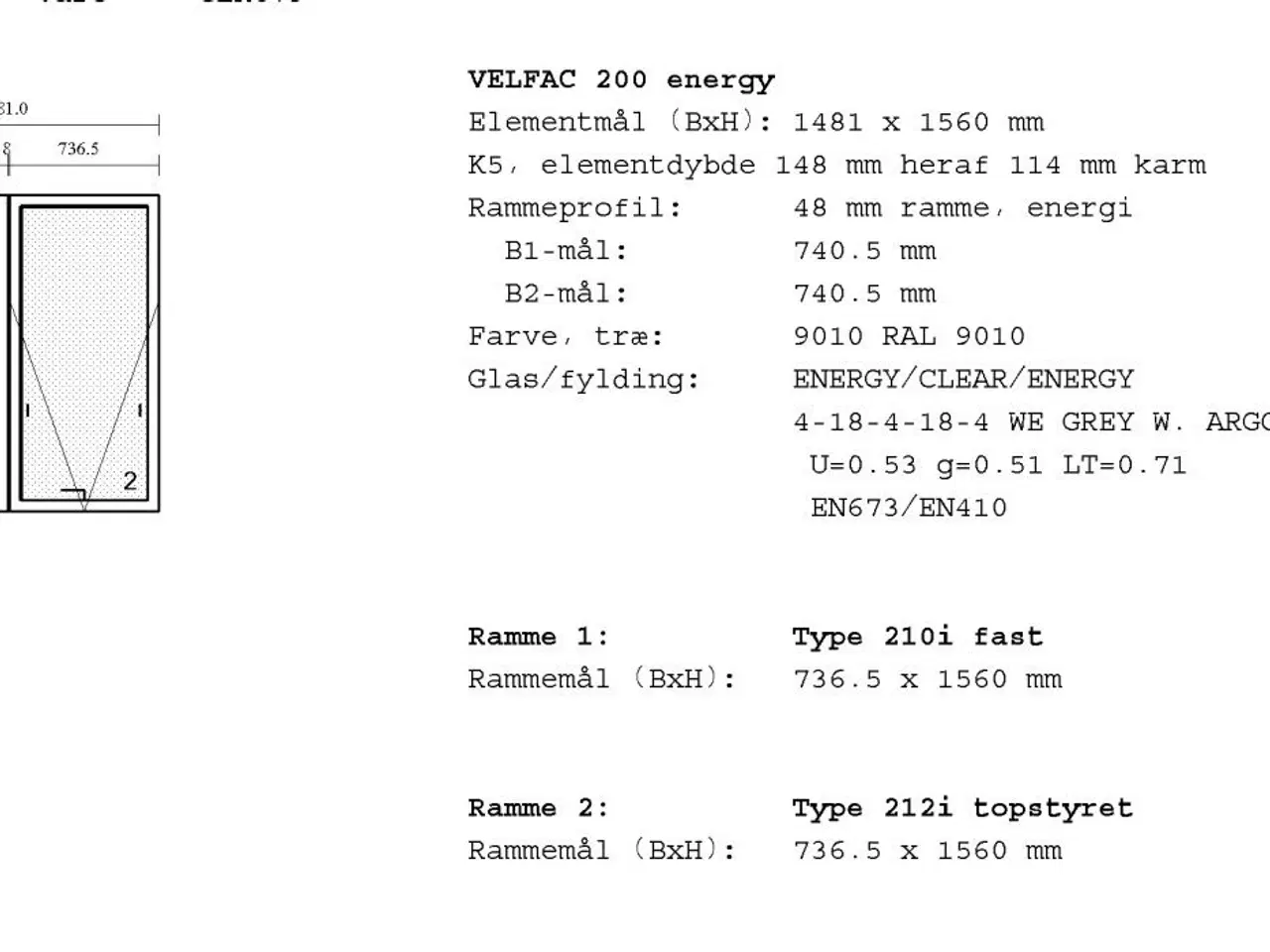 Billede 5 - Velfac 200 vindue
