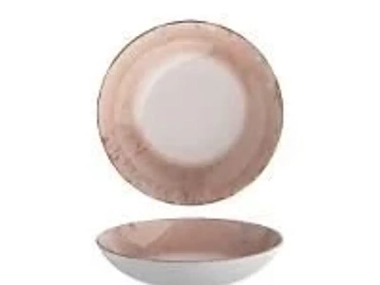 Billede 1 - 12 stk. Tallerken coupe dyb rosa 215 mm Stone